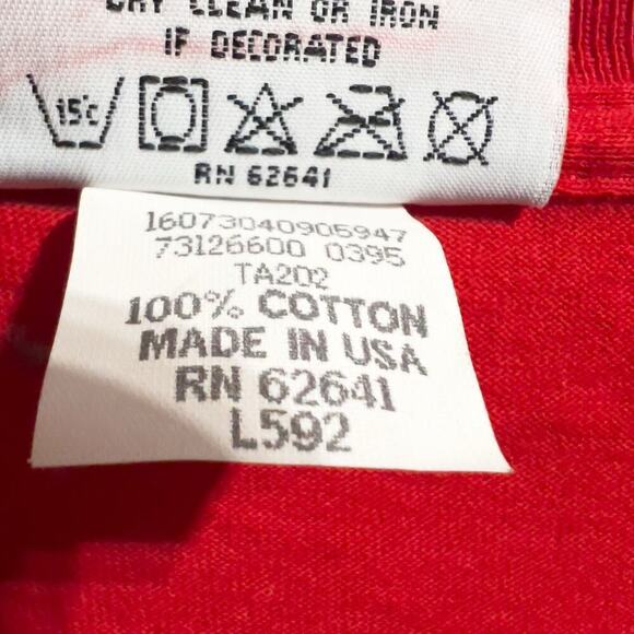 Vintage Lee Tee Shirt 49ers Mens XXL Football San Francisco Crew Neck Tshirt Red - Picture 8 of 10